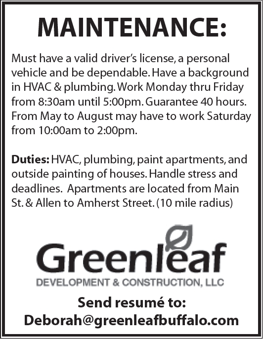 Greenleaf and Company Employment Page