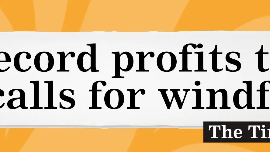 This Morning, BP reported record profits of 6.2 billion Green