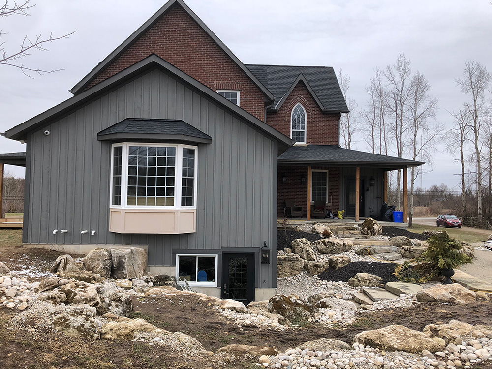 Halton Hills Farmhouse Rebuild Green Propeller Design