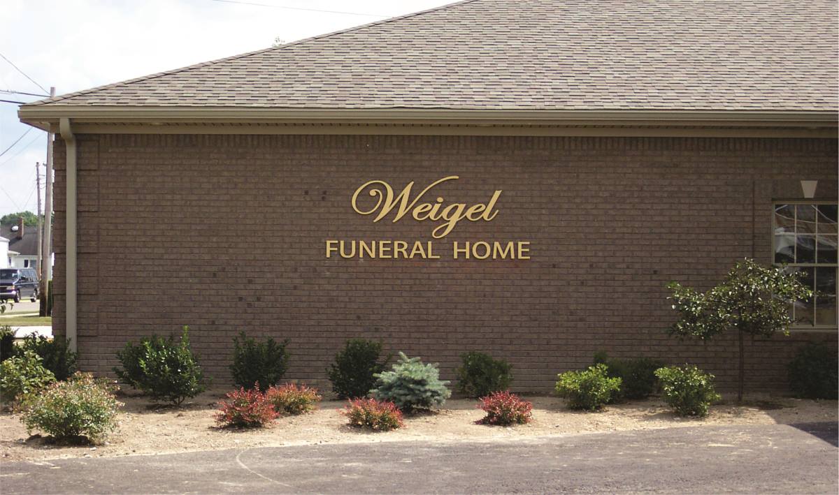 Weigel Funeral Home Exterior Branding GSC 300 & 400 Series
