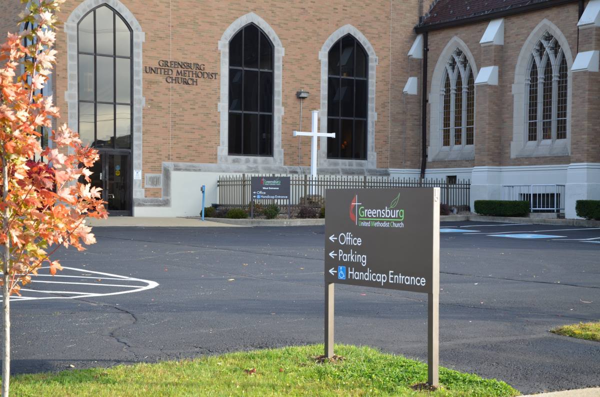 United Methodist Church Wayfinding Signs GSC 400 Series