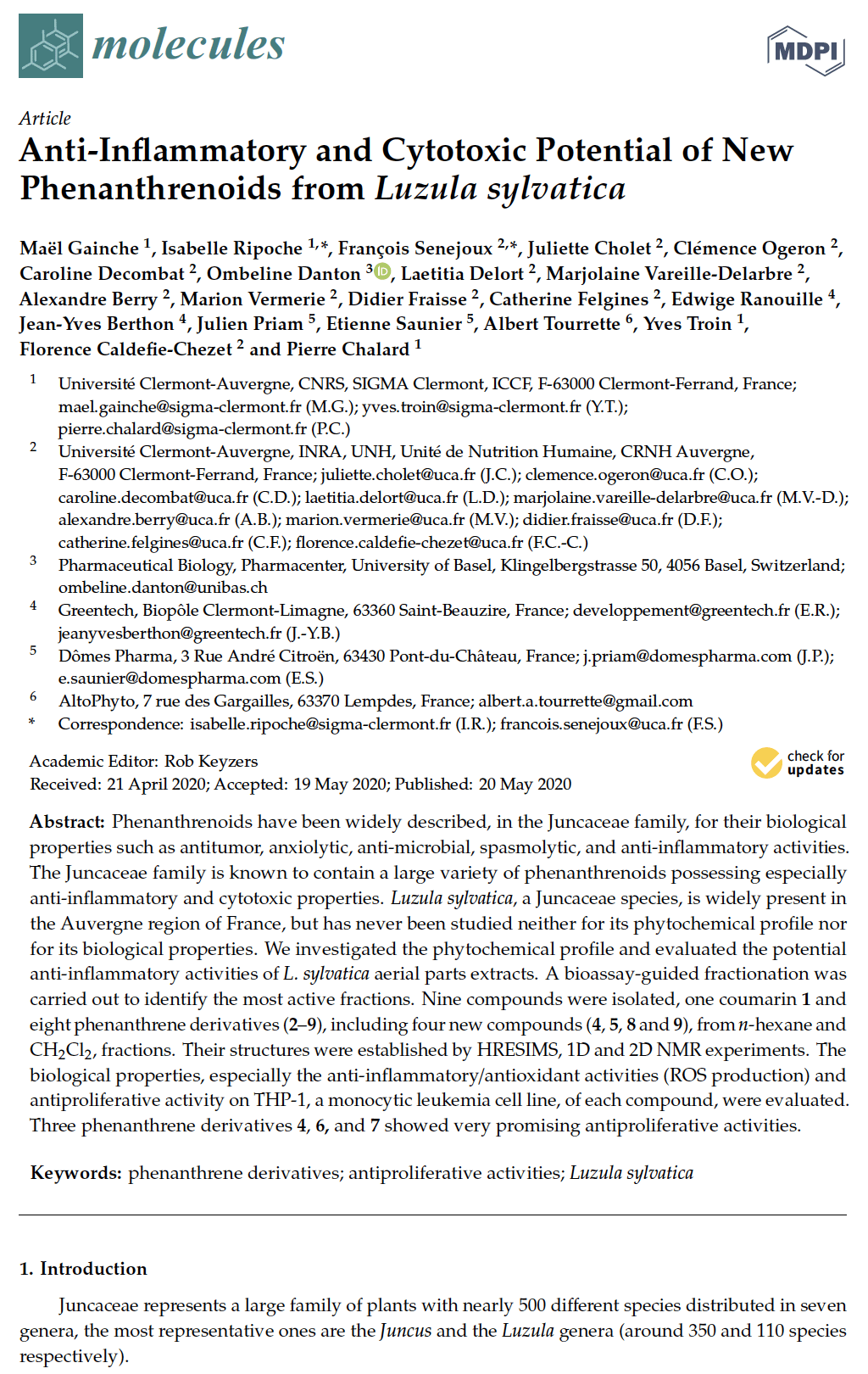 Impact Factor Scientific Publications GREENTECH