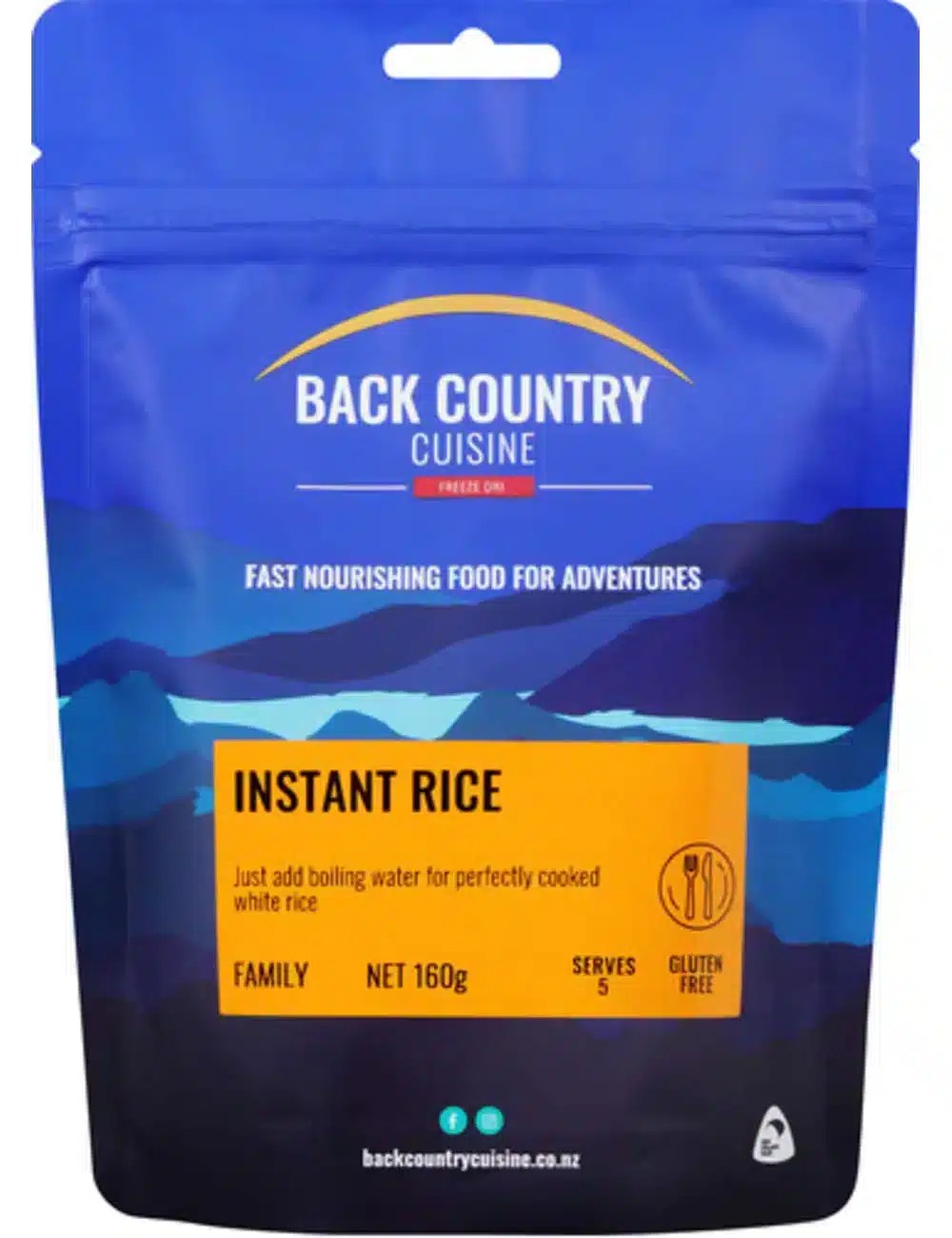 Back Country Cuisine Instant Rice Freeze Dried Dehydrated Food