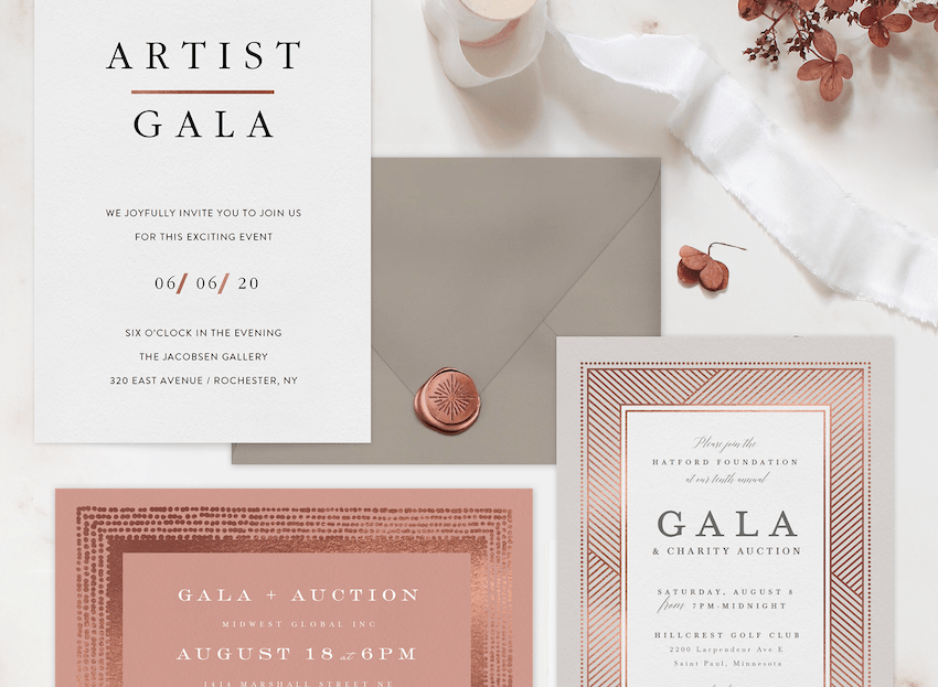 17 Elegant Gala Invitations for Your Next VIP Event STATIONERS