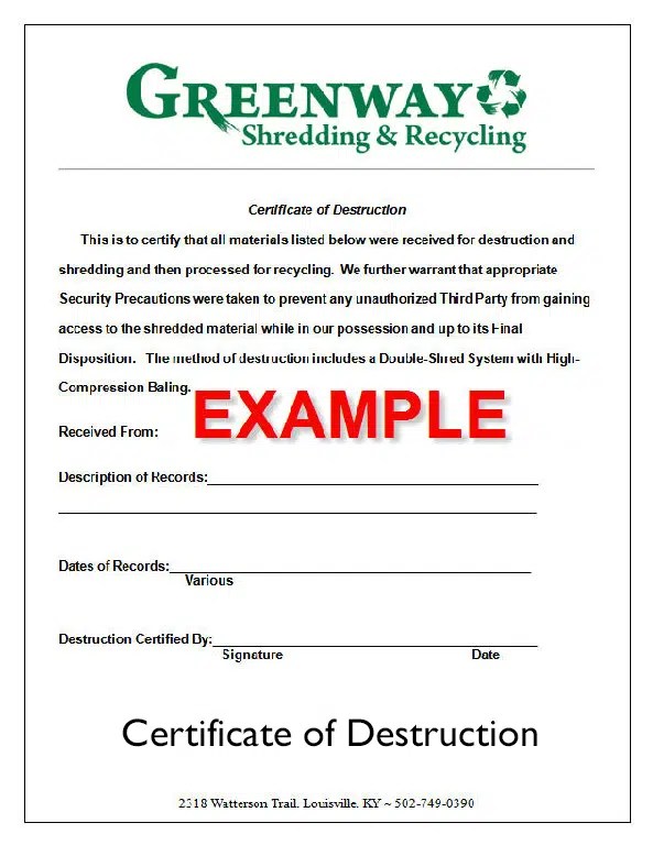 The Process ⋆ Greenway Shredding & Recycling ⋆ Louisville Ky