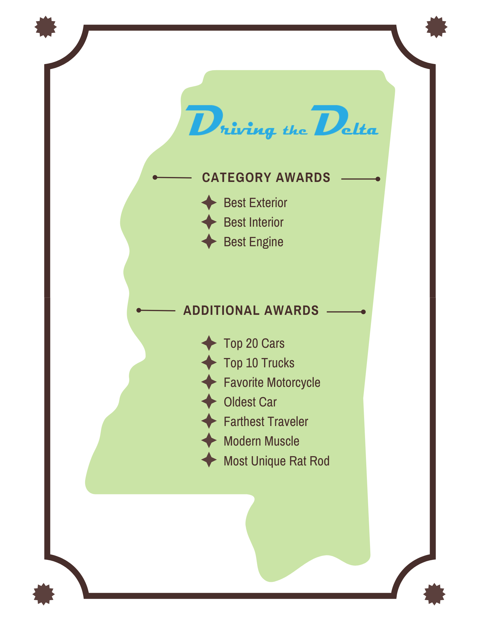 Driving the Delta Car Show Greenwood, MS Chamber of Commerce