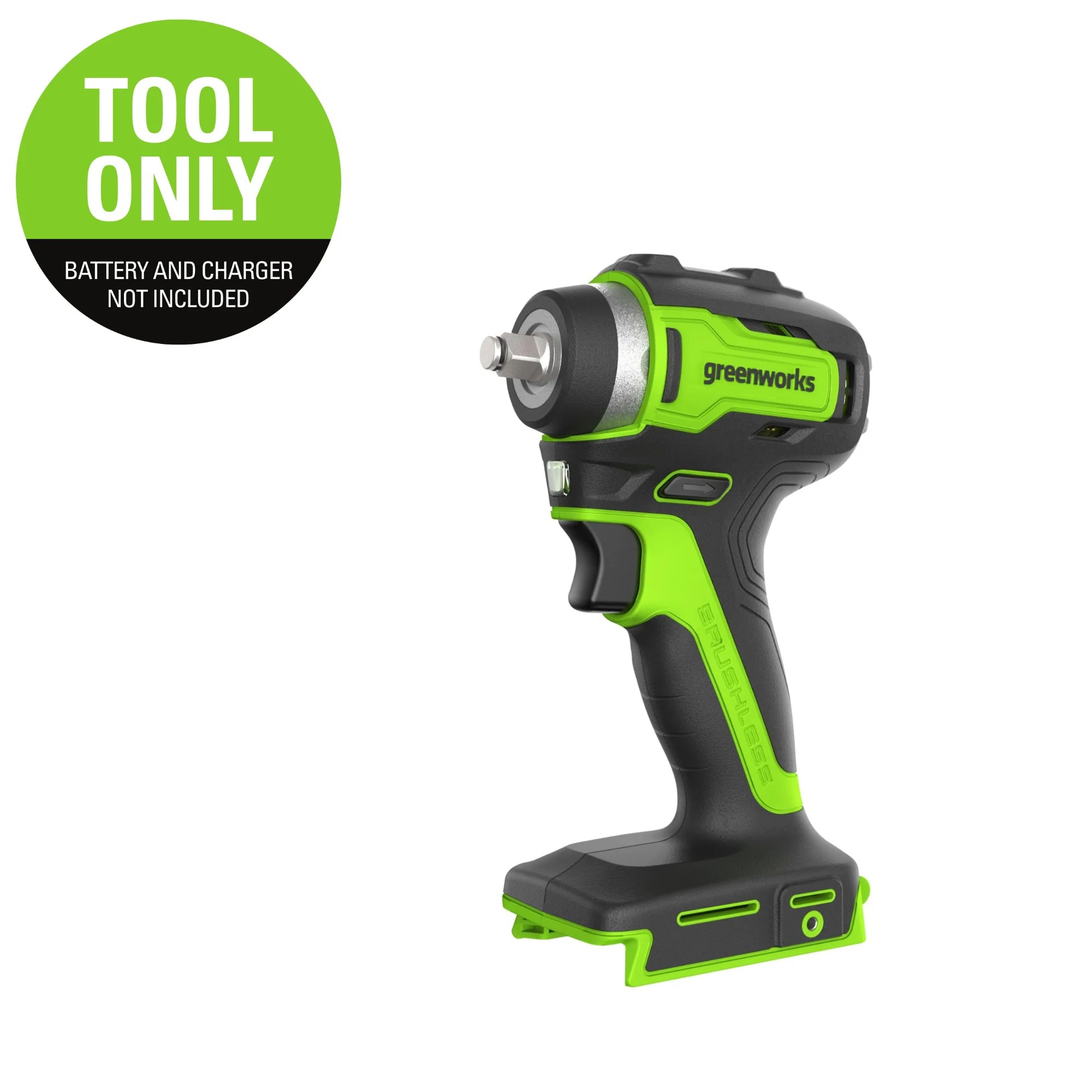 24V 3/8" Cordless Battery Impact Wrench (Tool Only) Greenworks Tools