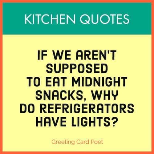 Good Kitchen Quotes and Chef Sayings Greeting Card Poet