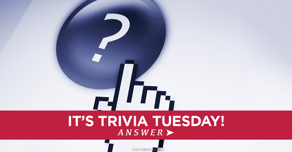 Trivia Tuesday September 9th (Round 2) Greg Abbott