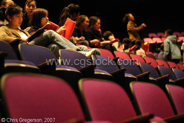This is inside O'Shaughnessy auditorium before the RFDZ dance