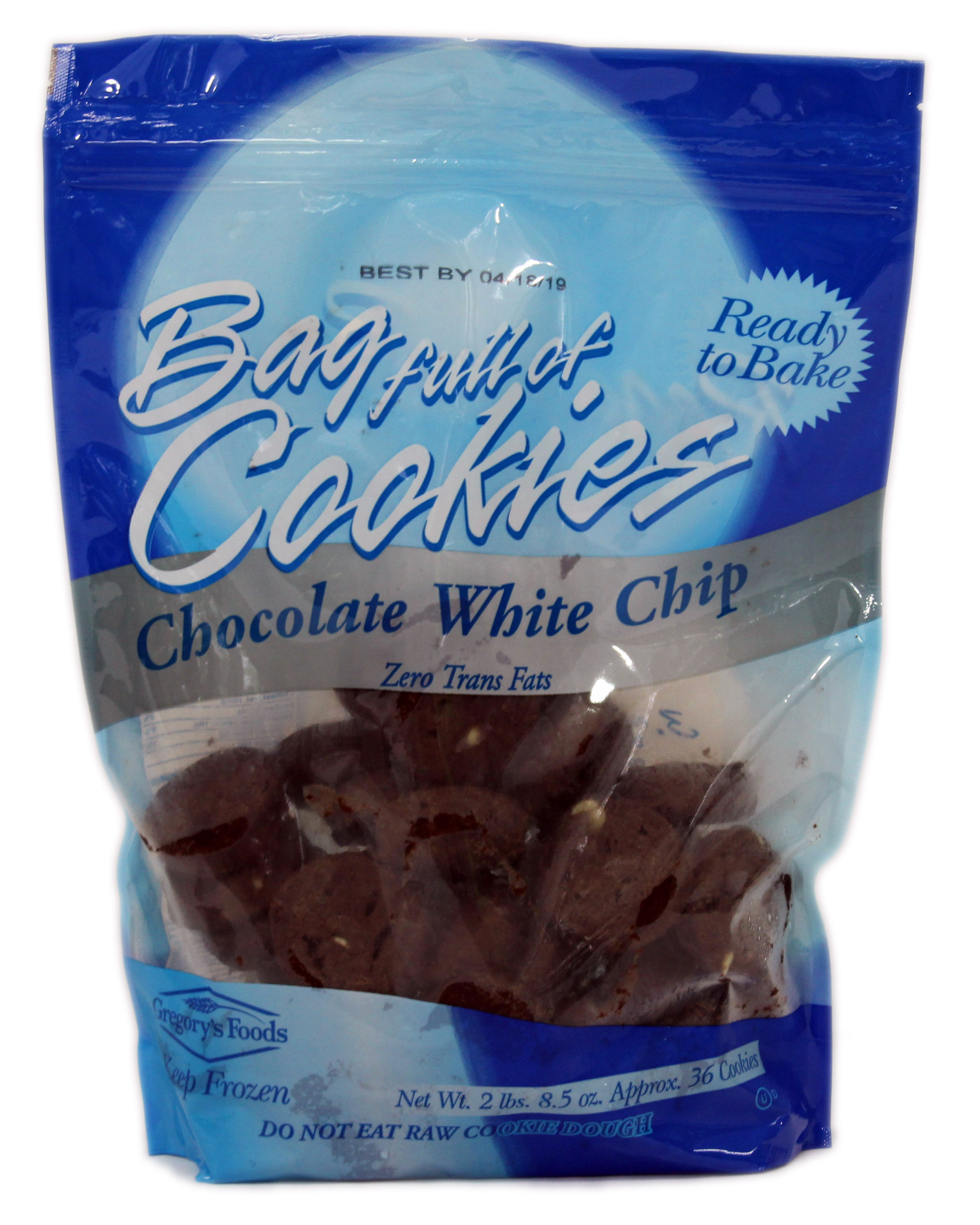 Bag of Cookies in Kansas stores. Cookies by Gregory's Foods, Eagan, MN