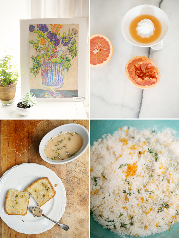 Grapefruit + Olive Oil + Thyme Pound Cake + A Recipe gina weathersby
