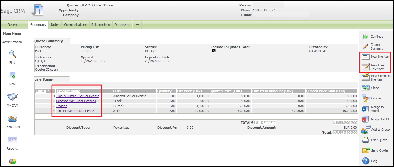 Remove Hyperlinks from Quote/Order Line Item Grid Sage CRM Tips