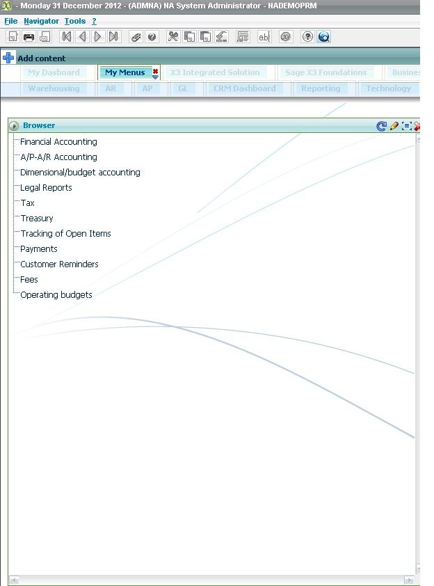 Create Menu Tree Structure in Sage X3 Sage X3 Tips, Tricks and