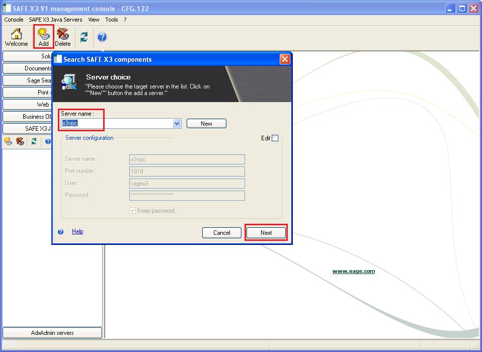 Safe X3 JAVA Server installation and Configuration II Sage X3