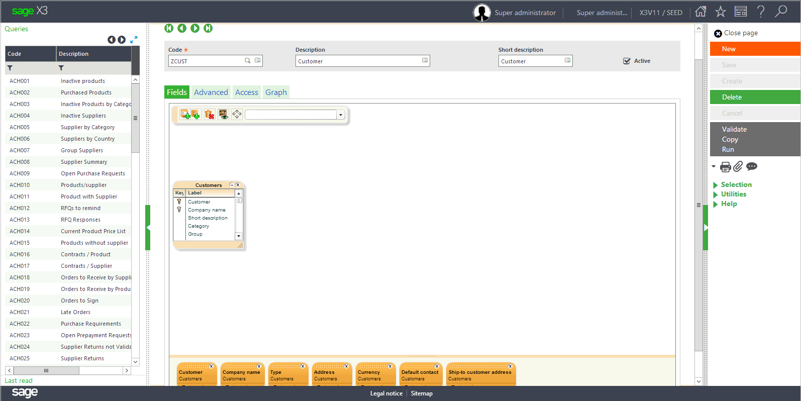Adding Graphical requester in Interactive Dashboard Sage X3 Tips