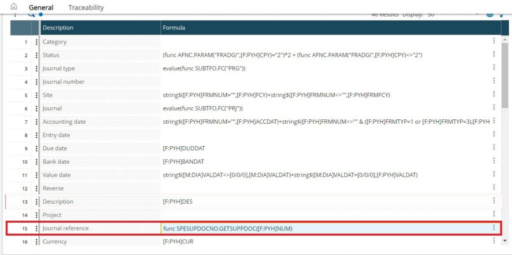 Data flow from Purchase invoice screen to Journal entry on via AP/AR