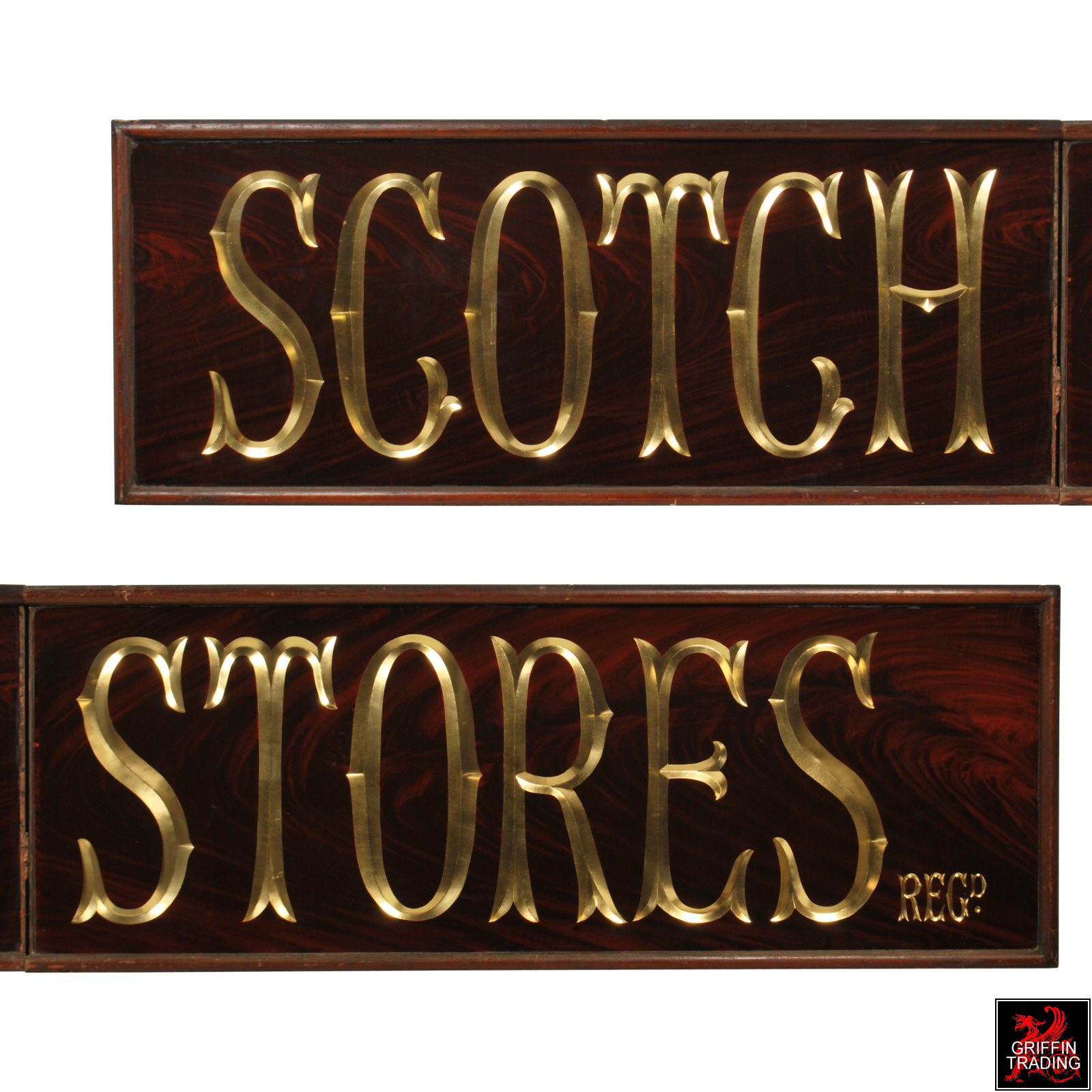 SCOTCH STORES Antique Pub Sign For Sale at Griffin Trading