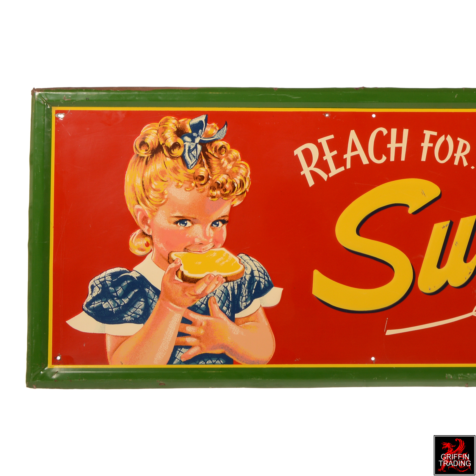 Vintage Sunbeam Bread Sign Vintage Signs For sale at