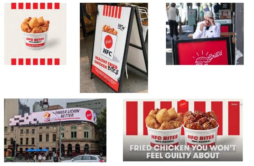 Grill'd vs KFC Healthy fried chicken trade mark success Griffith Hack