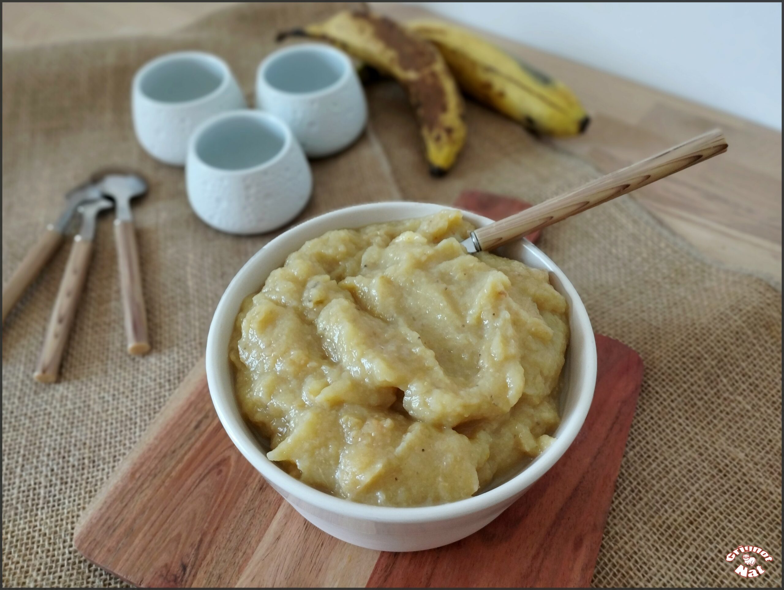 compote pomme banane cannelle GrignotNat