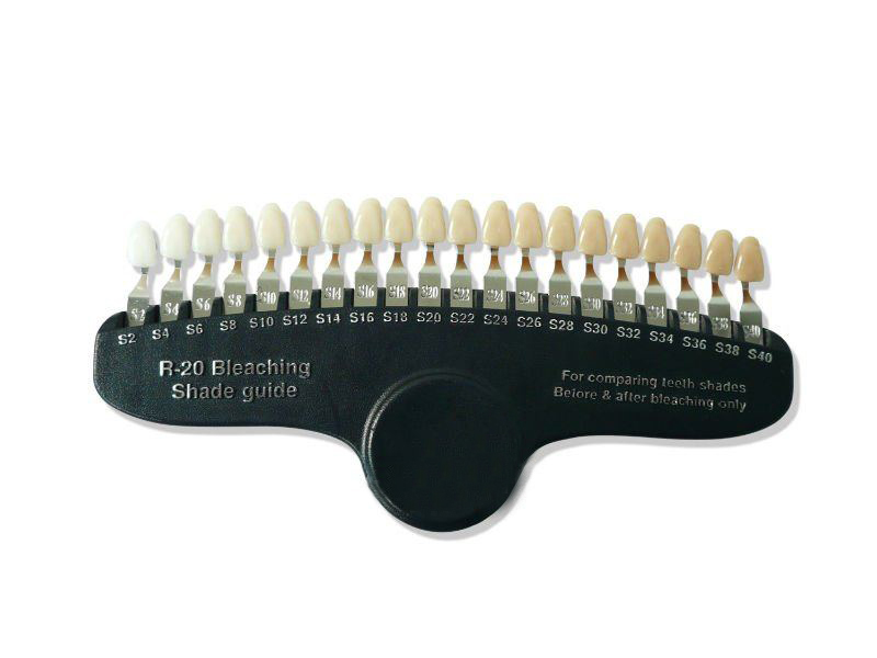 Grinigh Porcelain 3D Shade Guide with Removeable Tabs 20 Shades R20 Shade Guide for Teeth