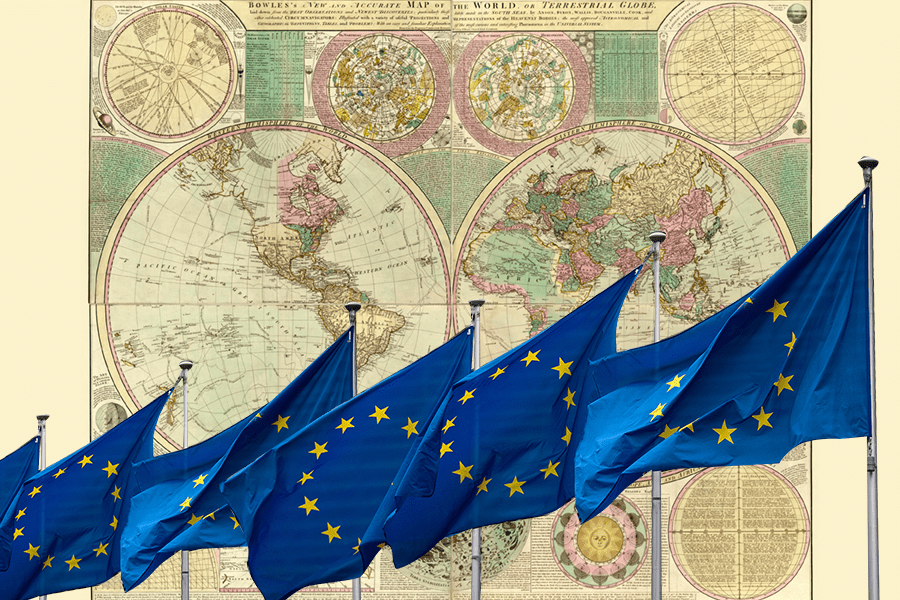 EU flags map Global Relay Intelligence & Practice