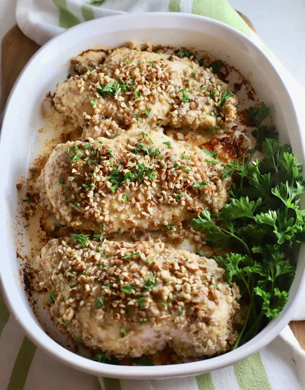 OvenBaked Pecan Crusted Chicken Recipe
