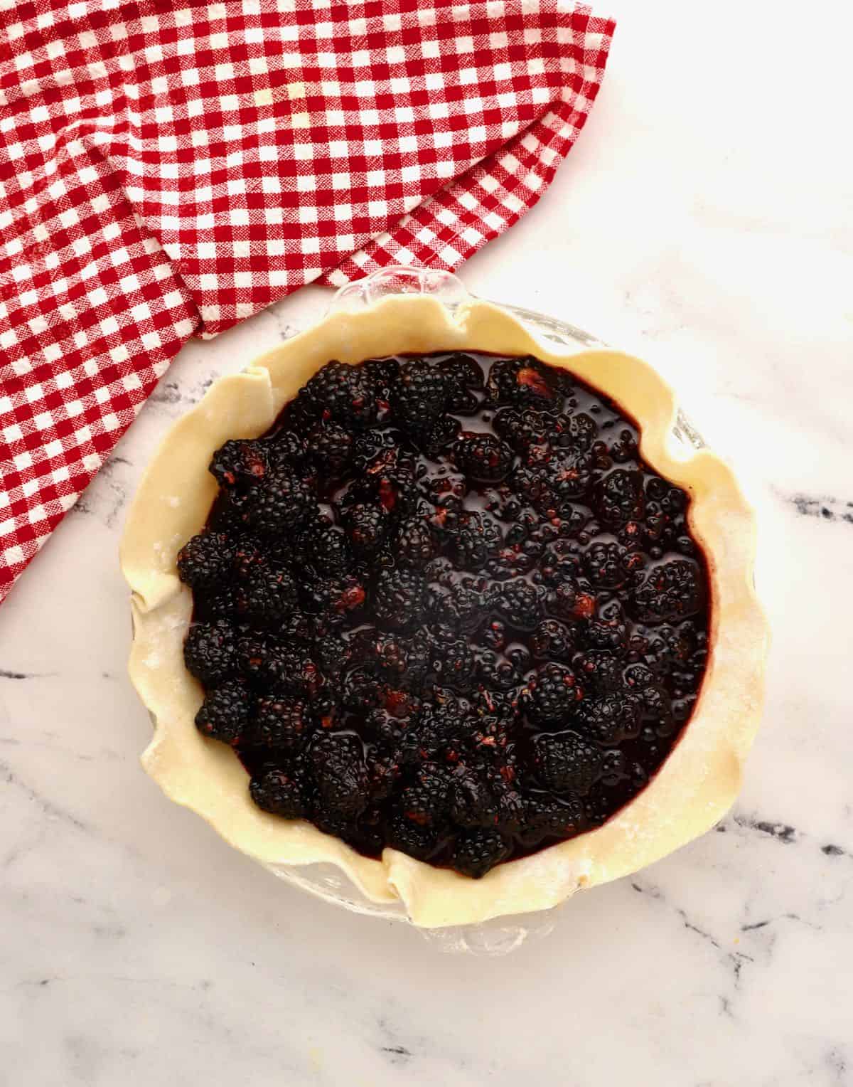 Easy Homemade Blackberry Pie