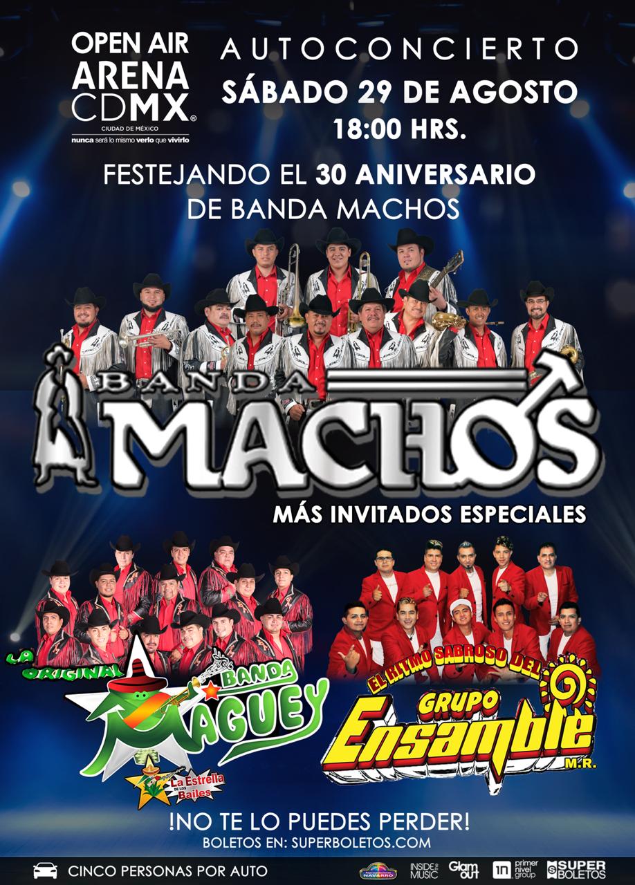 BANDA MACHOS FESTEJARÁ SU 30 ANIVERSARIO JUNTO A BANDA MAGUEY Y GRUPO