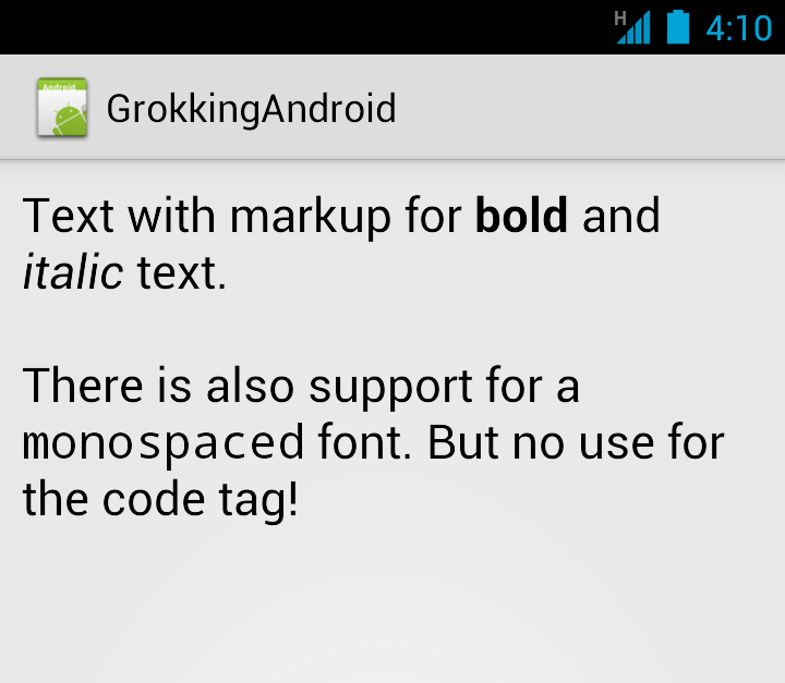 Android Quick Tip Formatting Text with Html.fromHtml() 程式人生