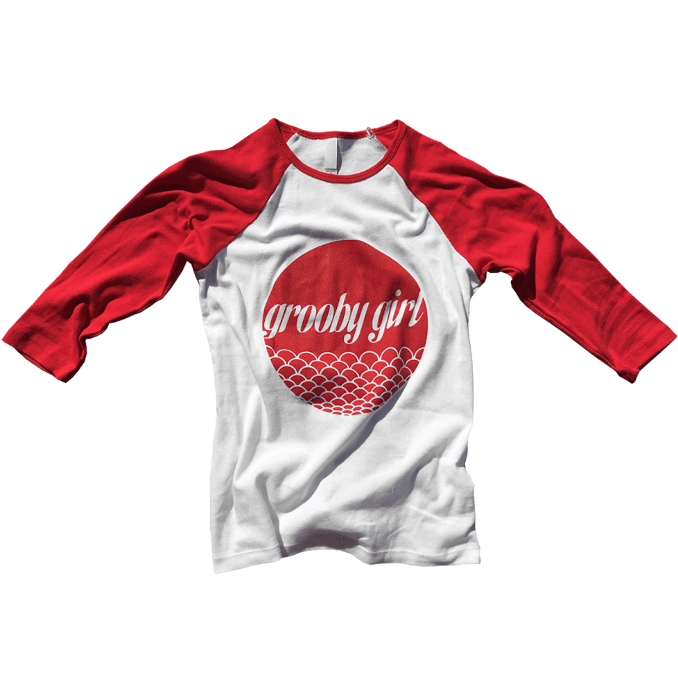 Grooby Girl Baseball Tee (red/white) Size M Grooby Store