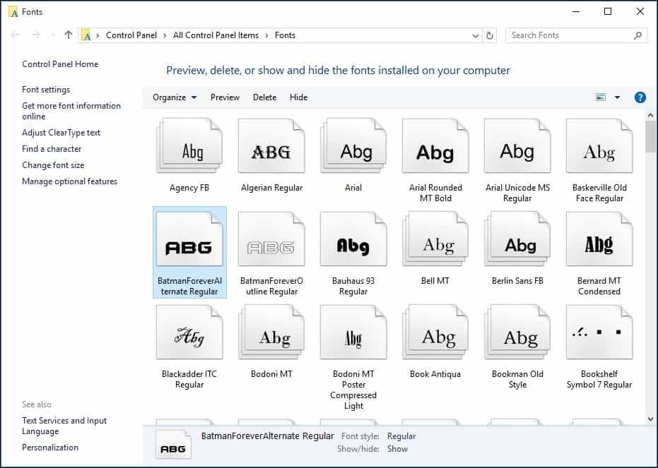 How to Install the Fonts You Want in Windows 10