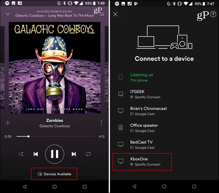 Control Spotify Music on Xbox One from Android, iOS or PC