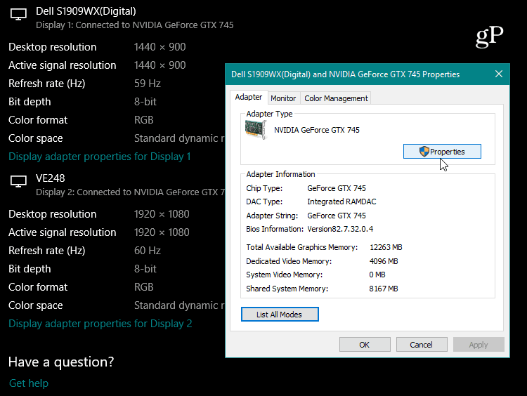 How to Find Advanced Display Info of Your Monitor on Windows 10