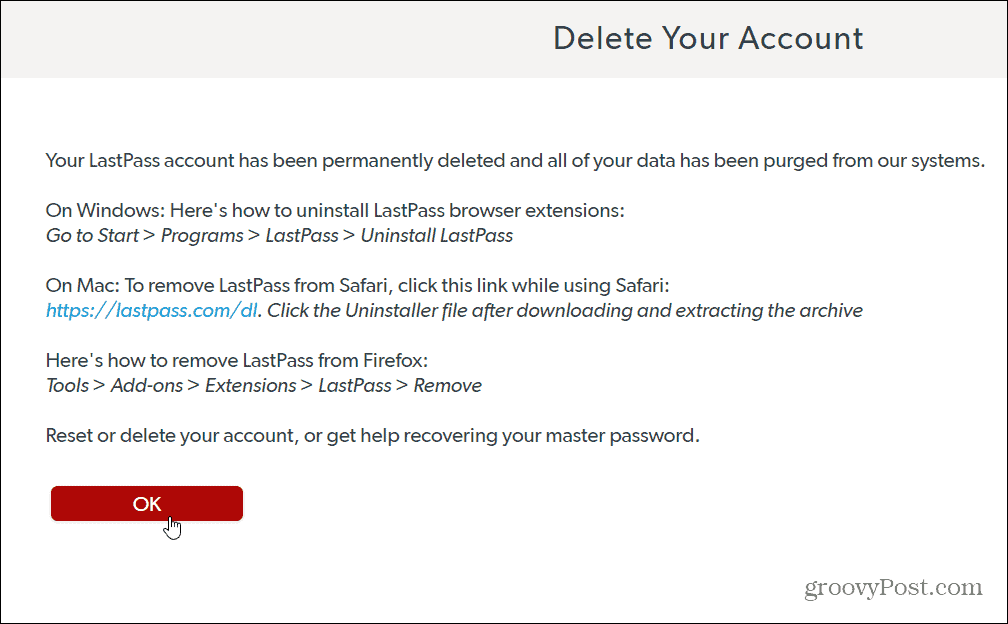 How to Delete Your LastPass Account