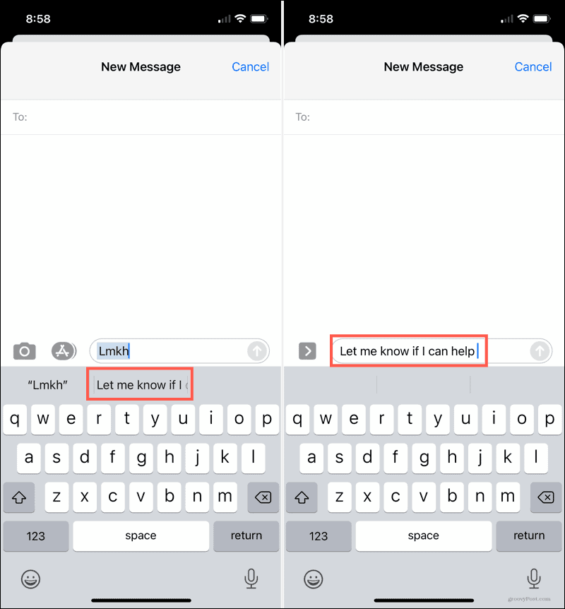 Save Typing Time With Text Replacements on iPhone