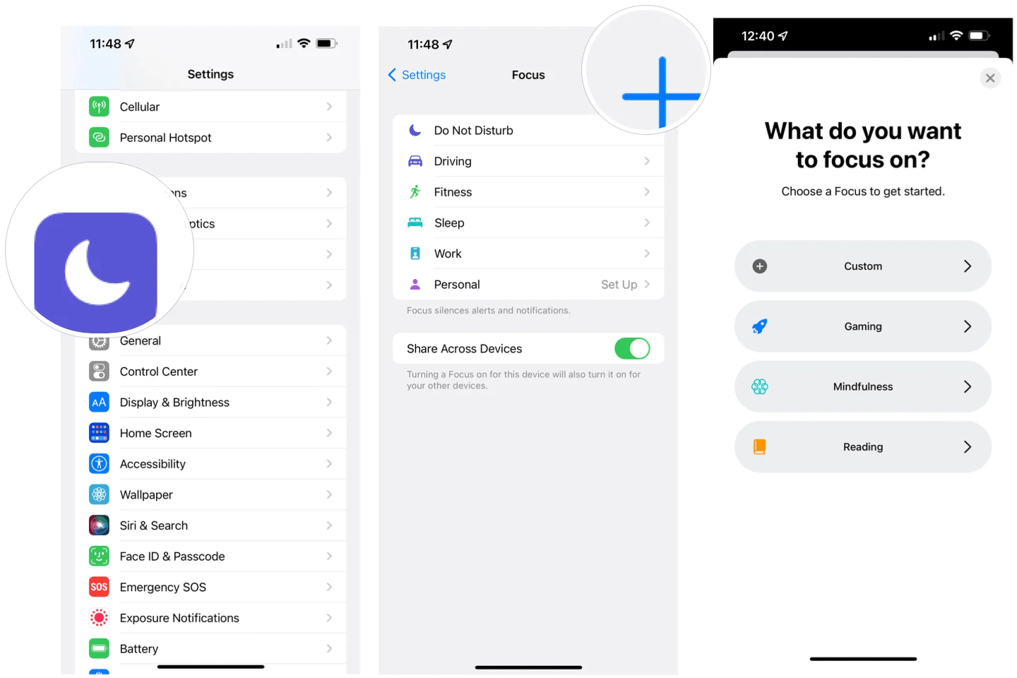 How to Use Apple Focus on iPhone and iPad