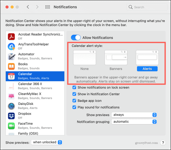 How to Customize Notifications on Mac