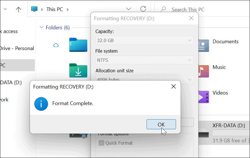 How to Format a Drive from File Explorer on Windows 11