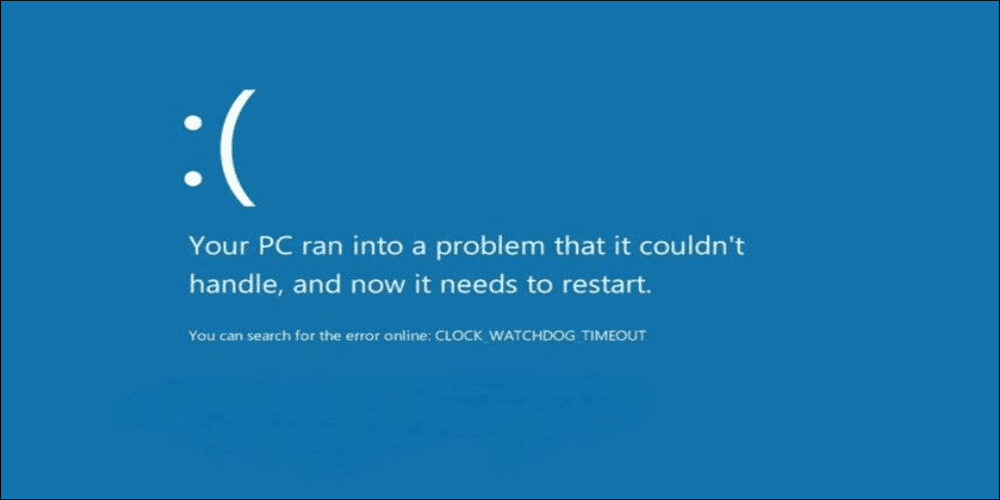How to Fix Clock Watchdog Timeout on Windows