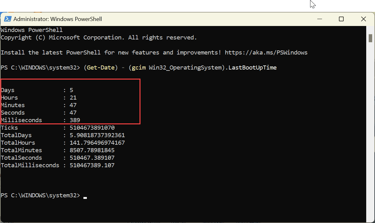 How to Find Your Windows 11 PC Uptime