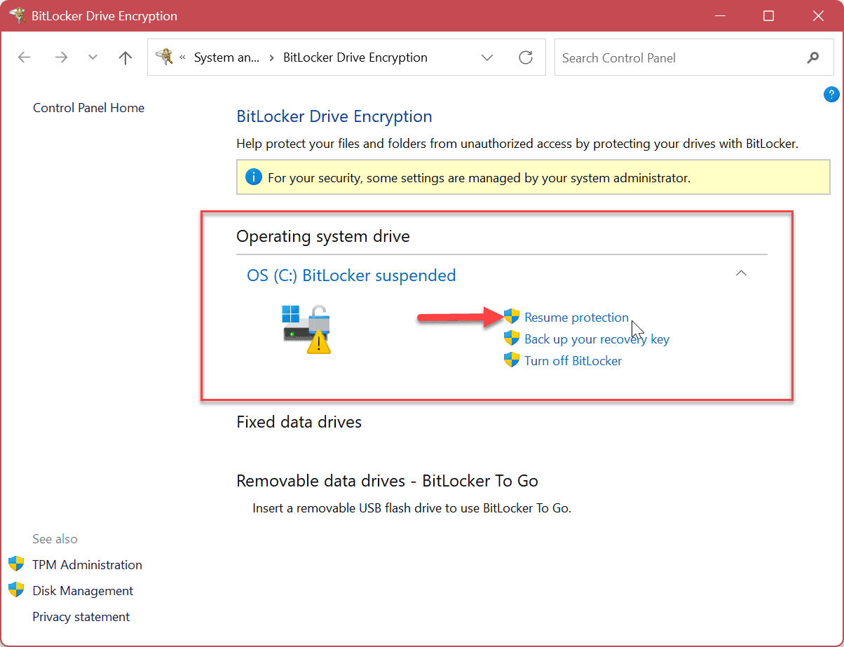 How to Disable or Suspend BitLocker on Windows 11