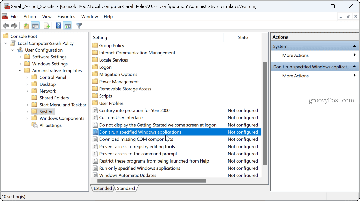 How to Apply Group Policy Settings to Specific Users(04)