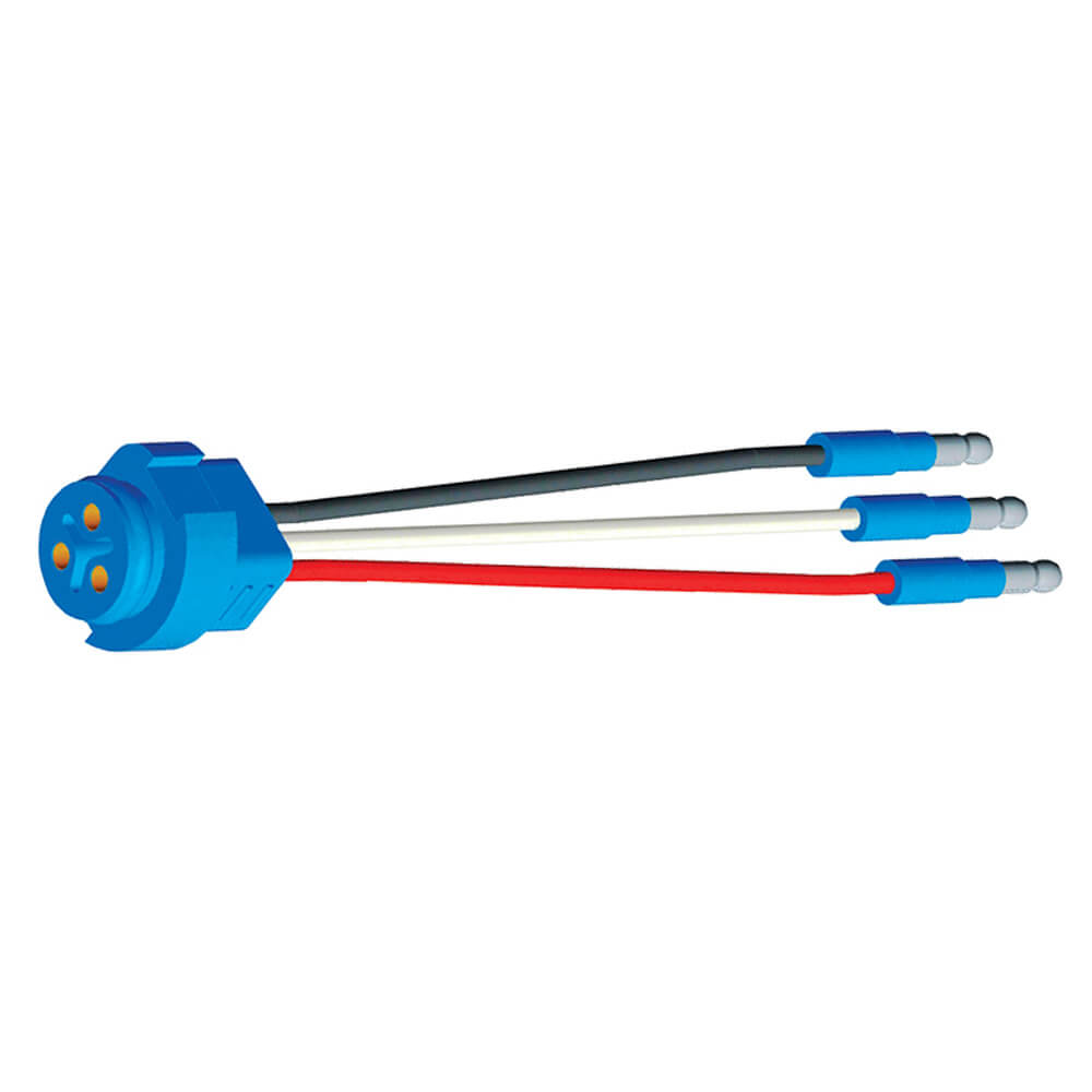 66841 Stop Tail Turn ThreeWire PlugIn Pigtails for Male Pin Lights, 8" Long