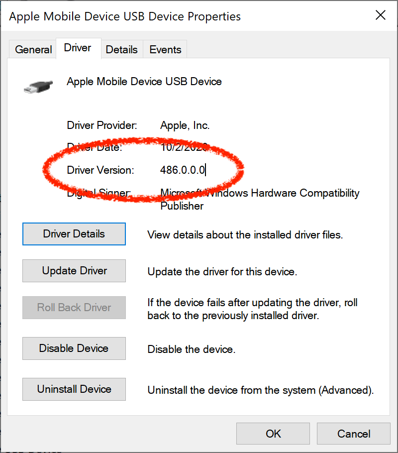 About Apple Mobile Device Driver on Windows GroundControl