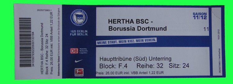 Hertha BSC vs. Borussia Dortmund 01