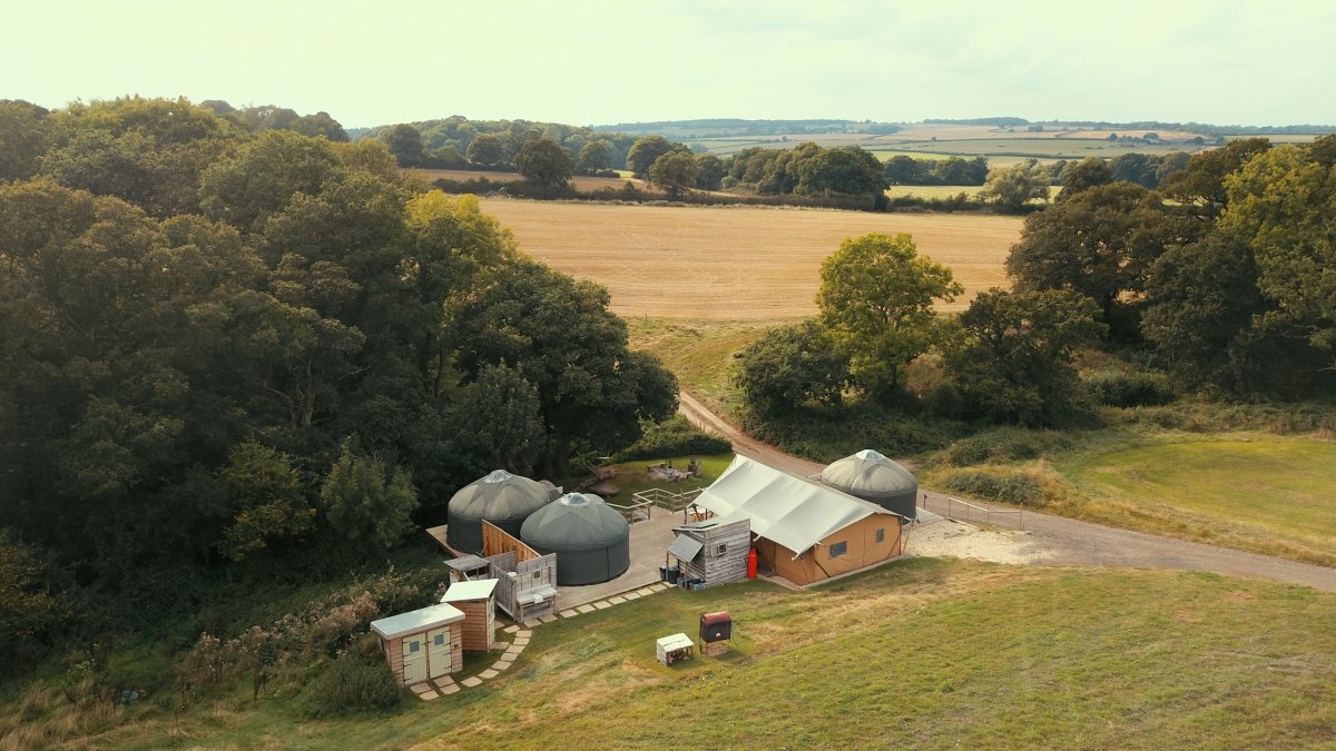 Stock Gaylard Estate Luxury glamping site, Dorset