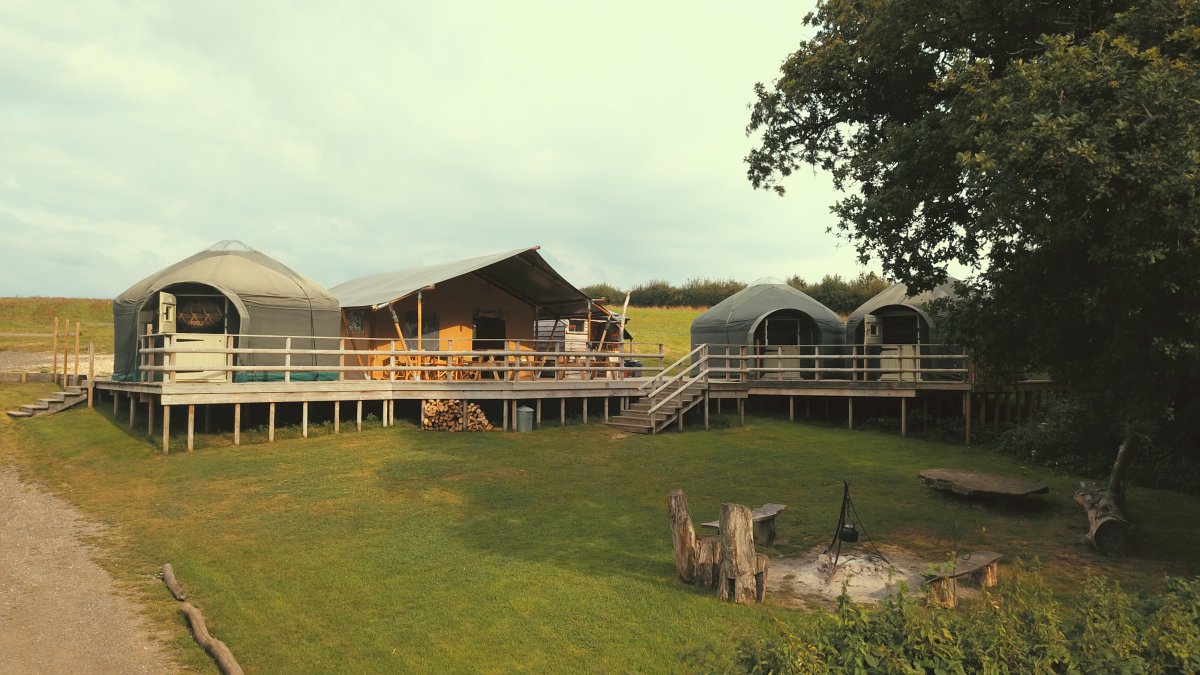 Stock Gaylard Estate Luxury glamping site, Dorset