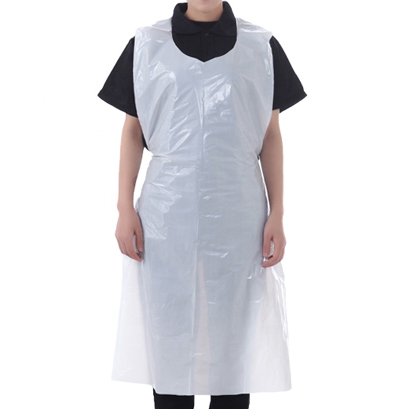 Plastic Aprons White 71 117cm 6g/unit Group BM Solutions